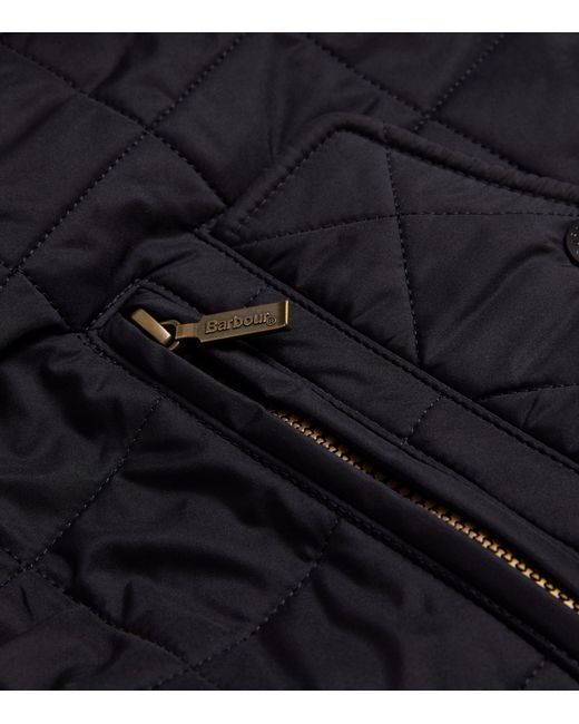 Barbour Blue Quilted Powell Jacket for men