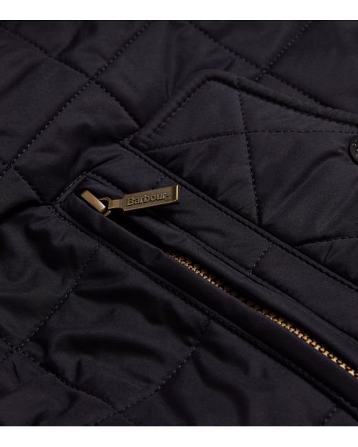 Barbour Blue Quilted Powell Jacket for men