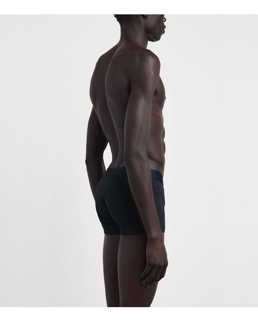 Sunspel Blue Stretch-Cotton Trunks for men