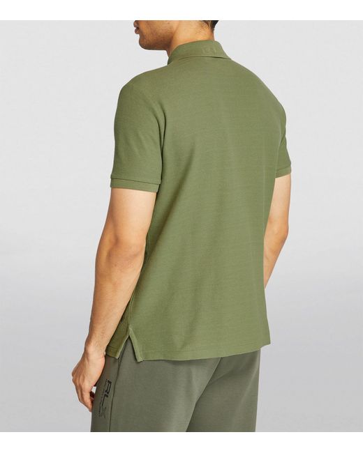 RLX Ralph Lauren Green Logo Print Polo Shirt for men