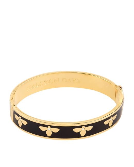 Halcyon Days Metallic Bee Bangle