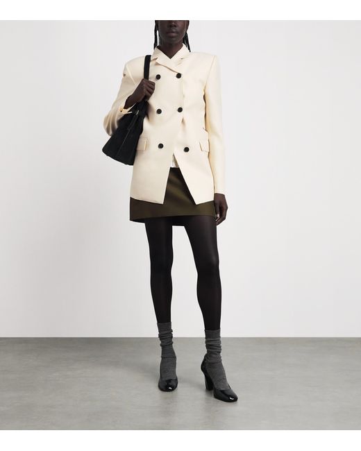 Khaite Natural Wool-Silk Rolo Blazer