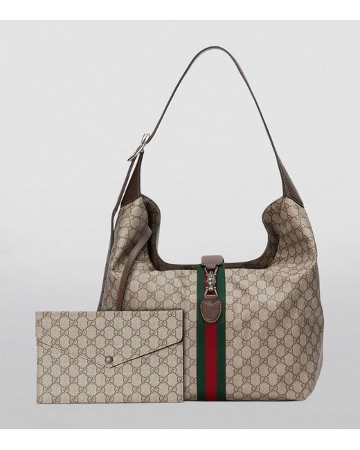 Gucci Brown Small Leather Jackie 1961 Shoulder Bag
