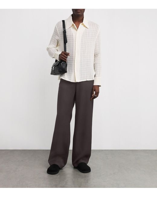 Séfr Gray Twill Richie Tailored Trousers for men