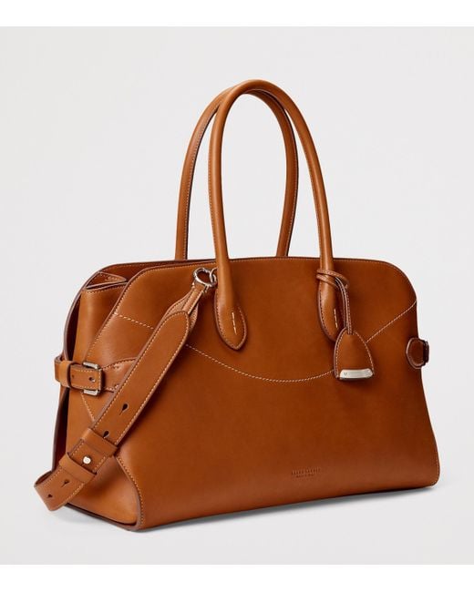 Ralph Lauren Brown Leather The Ralph Satchel