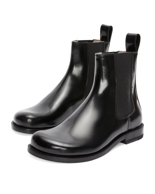Loewe Campo Black Leather Boot