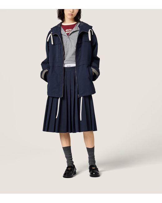 Miu Miu Blue Ripstop Jacket