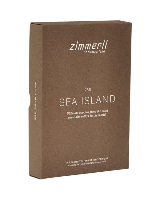 Zimmerli of Switzerland Black 286 Sea Island Trunks for men