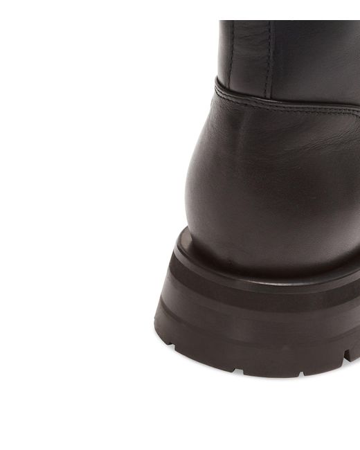 Balmain Black Leather Charlie Ranger Boots for men