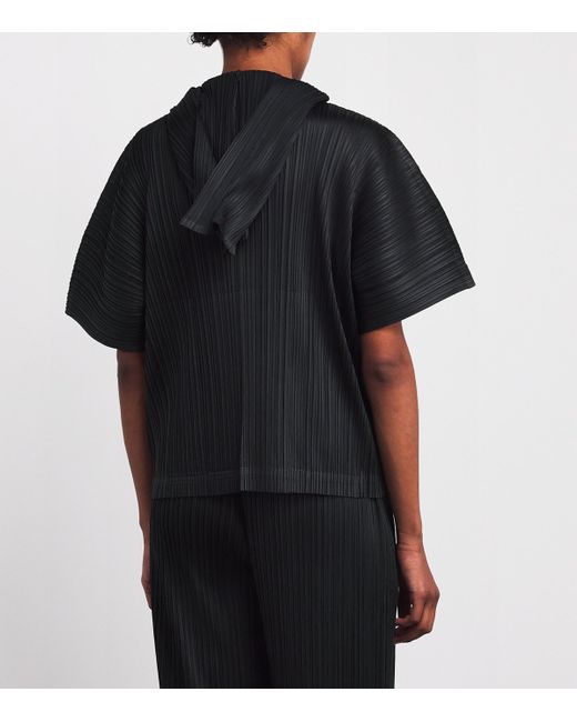 Pleats Please Issey Miyake Black Monthly Colors August Top