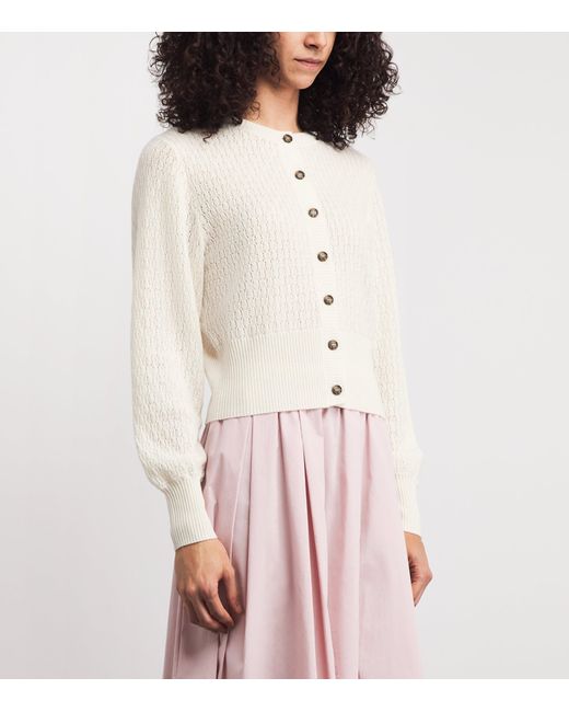 LeKasha White Organic Cotton Gaya Cardigan