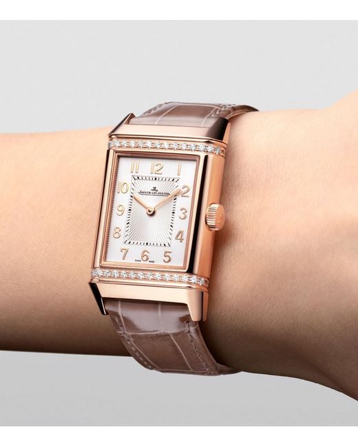 Jaeger-lecoultre Metallic And Diamond Reverso Classic Duetto Watch