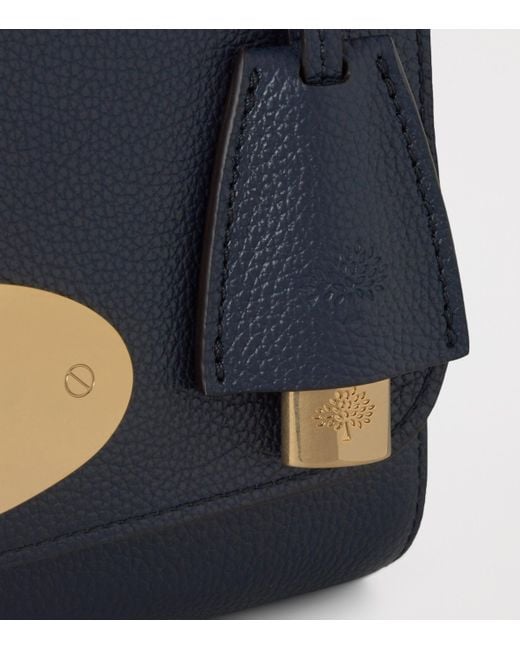 Mulberry Blue Leather Lily Shoulder Bag