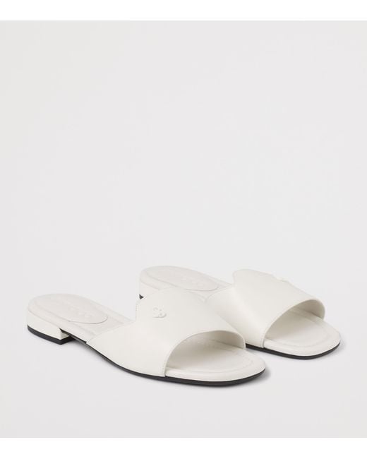 Jimmy Choo White Dina Leather Sandals