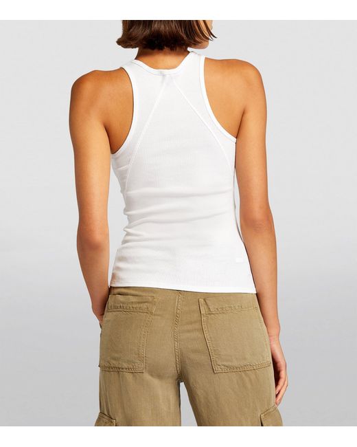 Rag & Bone White The Essential Rib Tank Top