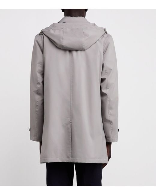 Brioni Gray Water-Repellent Performa Raincoat for men