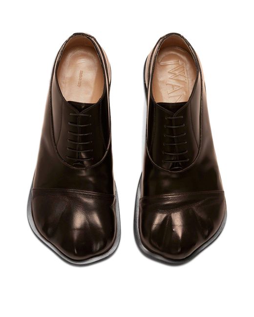 J.W. Anderson Brown Leather Paw Derby Shoes for men