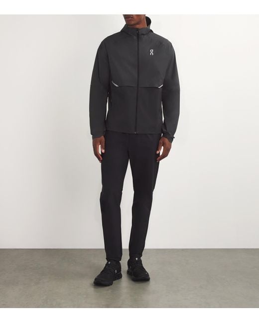 On Shoes Gray Core Running Jacket for men