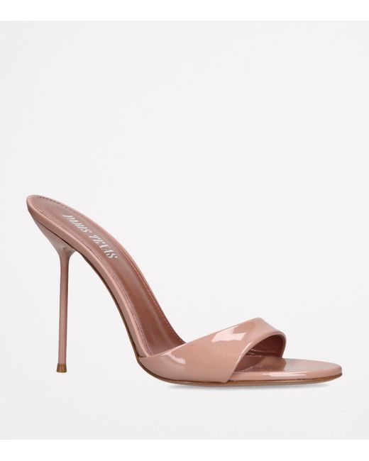 Paris Texas Pink Patent Leather Lidia Mules 105