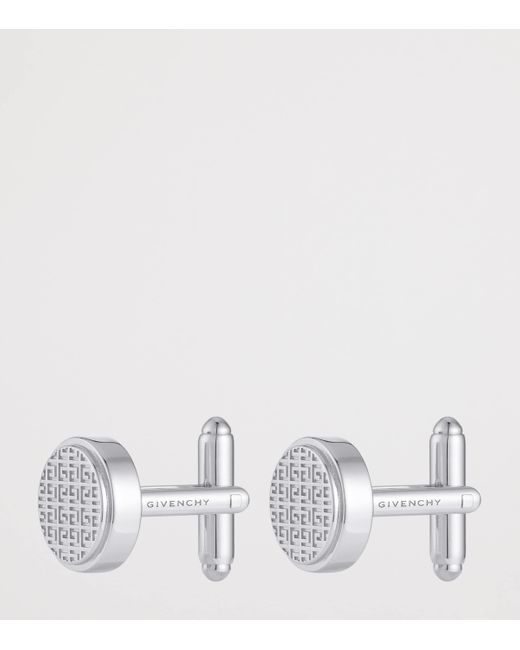 Givenchy White 4G Cufflinks for men