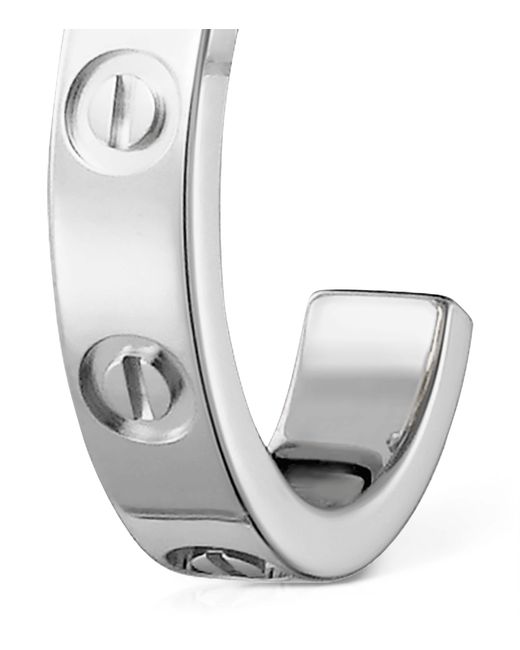 Cartier Metallic Love Hoop Earrings