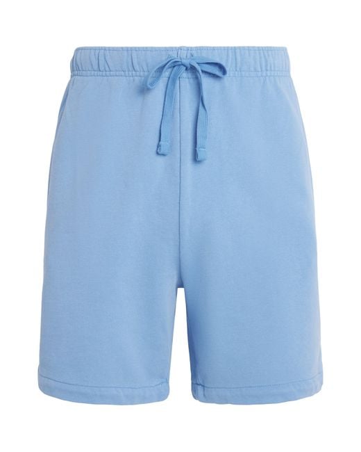 Polo Ralph Lauren Blue Cotton Terry Shorts for men