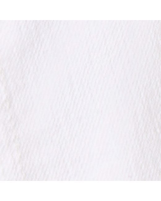 Mother White The Rambler Zip Ankle Jeans