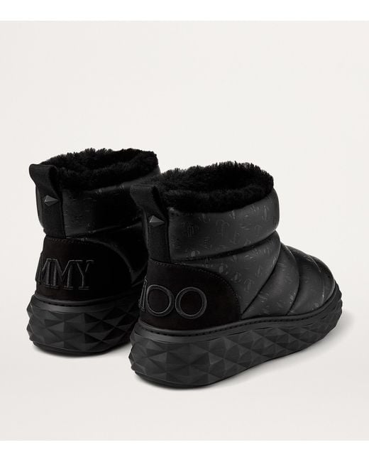 Jimmy Choo Black Xan Embellished Snow Boots