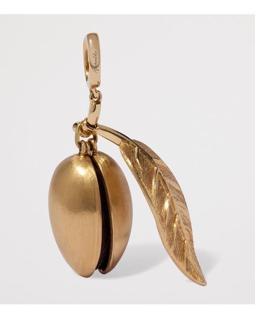 Annoushka Metallic Diamond And Ebony Mythology Almond Charm Pendant