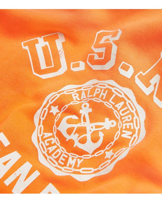 Polo Ralph Lauren Orange Graphic Print Sweatshirt for men