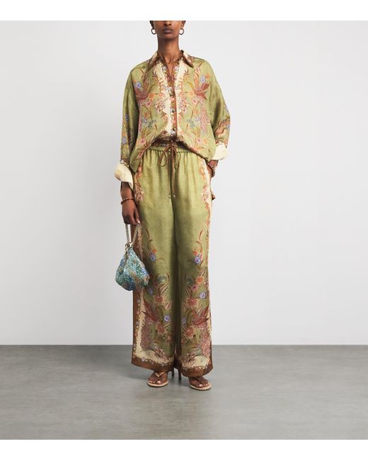 Zimmermann Metallic Silk Indra Shirt