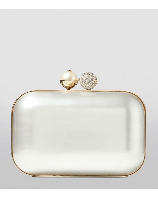 Jimmy Choo White Cloud Clutch Bag