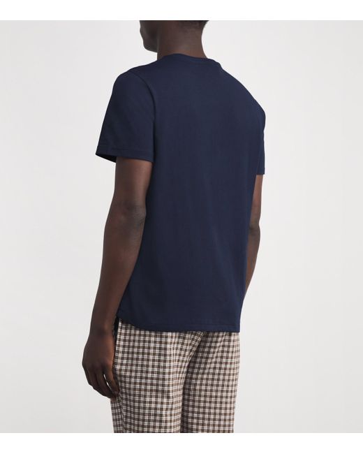 Polo Ralph Lauren Blue Cotton Logo Pyjama T-Shirt for men