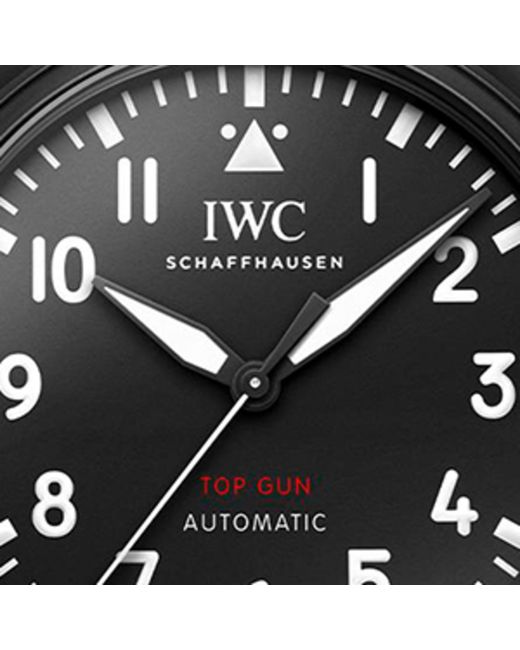 Iwc Black Ceramic Big Pilot's Top Gun Watch 43.8mm for men