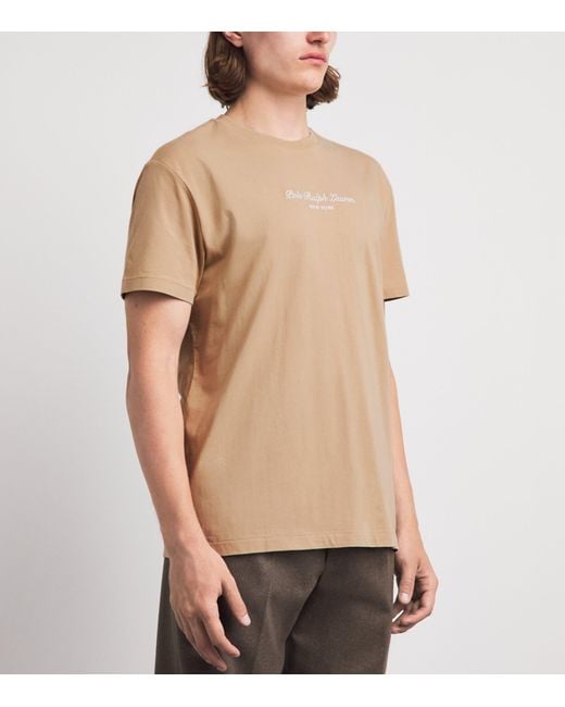 Polo Ralph Lauren Natural Cotton Embroidered Logo T-Shirt for men