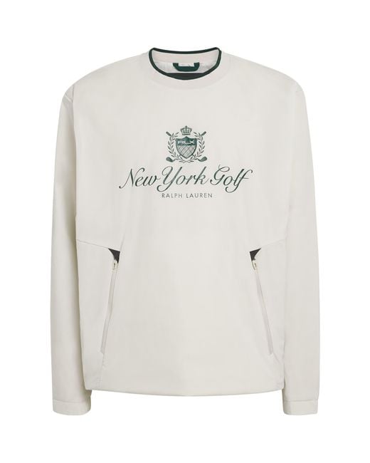 Ralph Lauren White Hybrid Logo Jacket for men