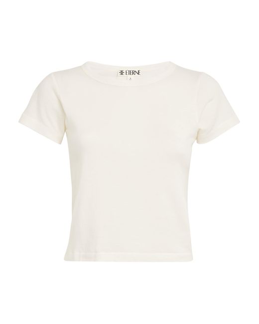 ÉTERNE White Cotton-Modal Baby T-Shirt