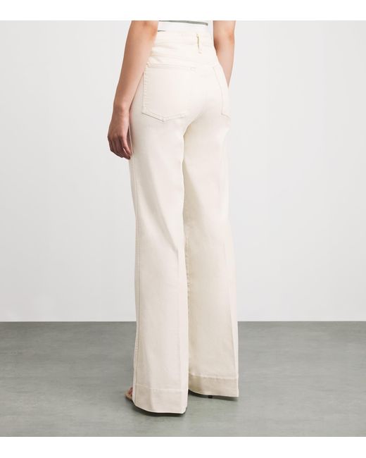 Rag & Bone White Ruby Flared Jeans