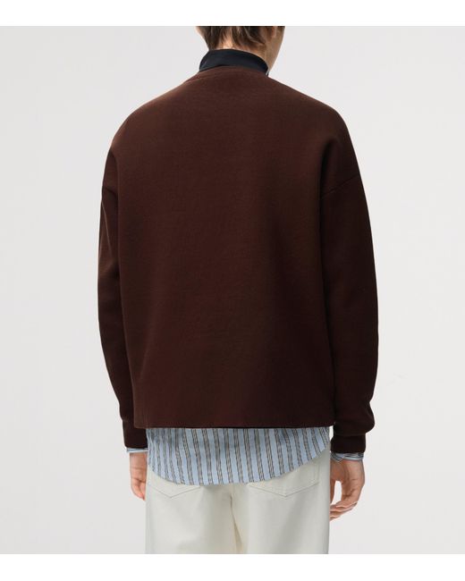 Loewe Brown Anagram-Pocket Sweatshirt for men