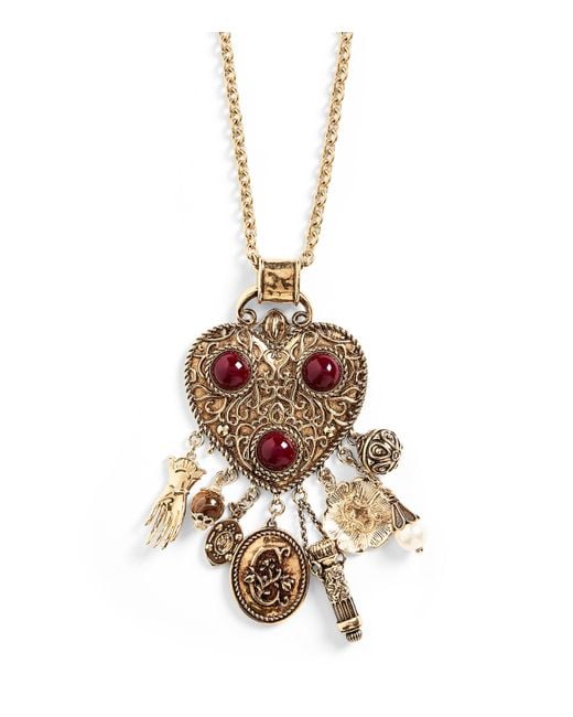 Chloé Metallic Eclectic Charm Necklace