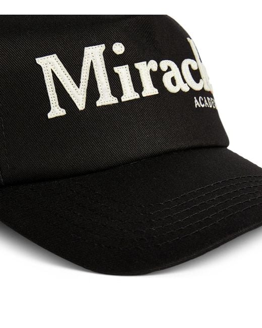 NAHMIAS Black Vintage Miracle Academy Baseball Cap for men