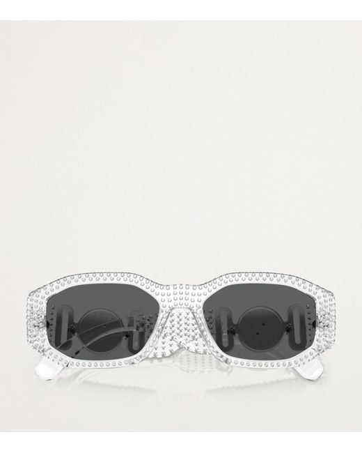 Versace Gray Nylon Sunglasses for men