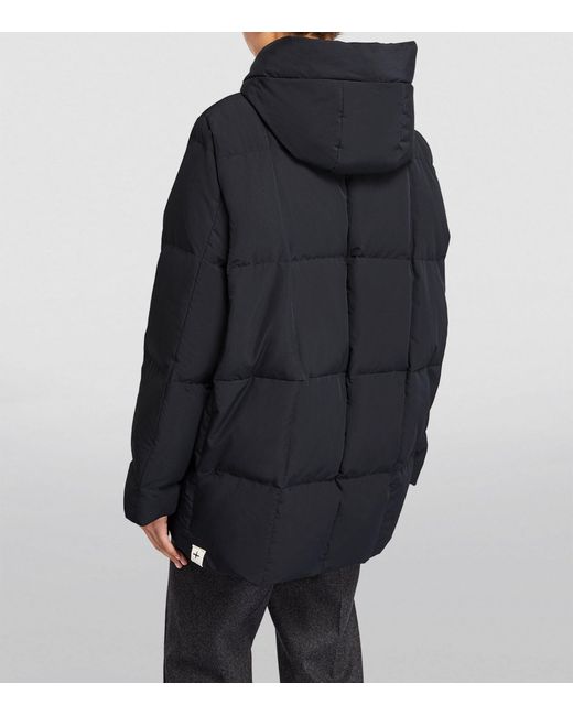 Jil Sander Blue Down-filled Hooded Jacket