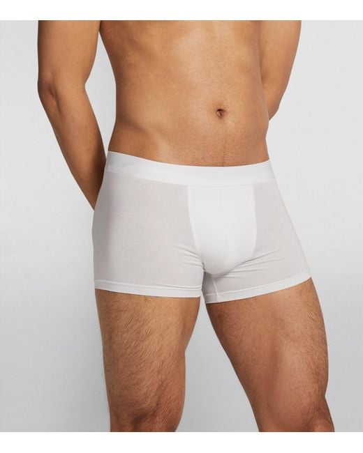 Zimmerli of Switzerland White 700 Pureness Boxer Briefs for men