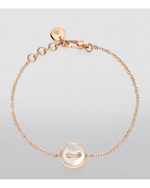 Pomellato Metallic Rose Gold, Diamond, Malachite And Mother-of-pearl Pom Pom Dot Bracelet