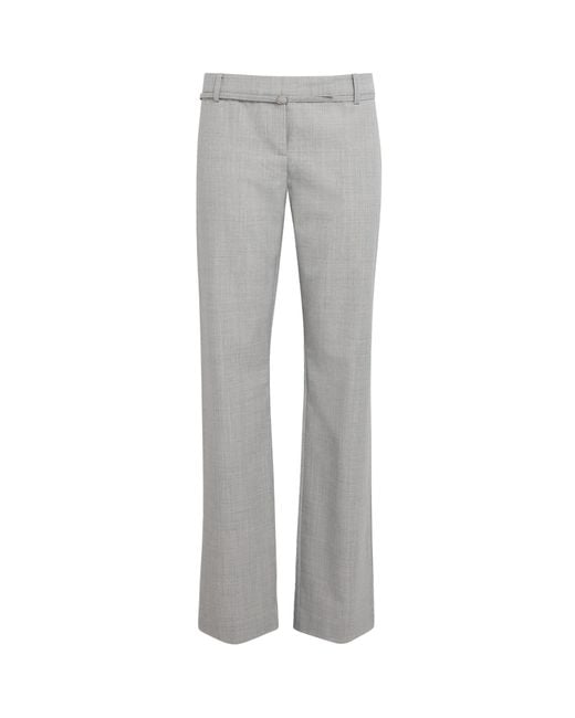 St. Agni Gray 90S Belt Minimal Trousers
