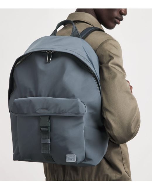 Paul Smith Gray Recycled Logo Backpack for men