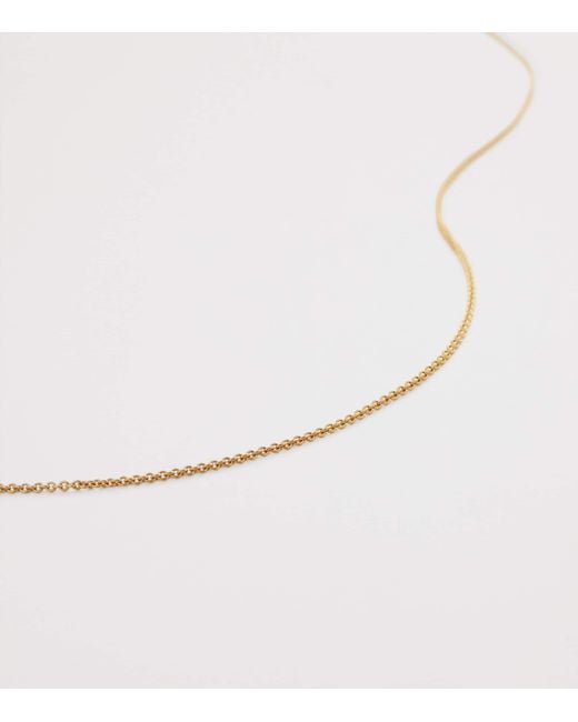 Monica Vinader Metallic Vermeil Fine Chain Necklace