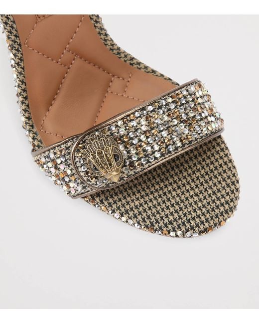 Kurt Geiger Metallic Embellished Langley Heeled Sandals