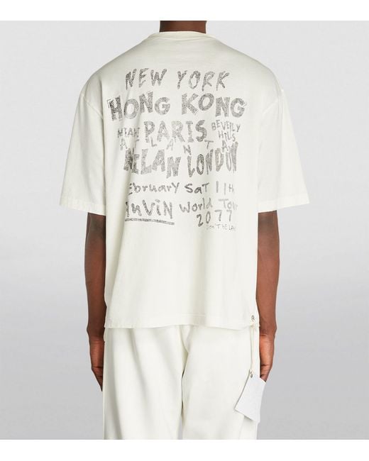 Lanvin White X Future Distressed Graphic Print T-shirt for men